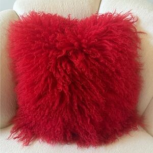 Mongolian Curly Lamb Pillow Covers Only (Set of 2)